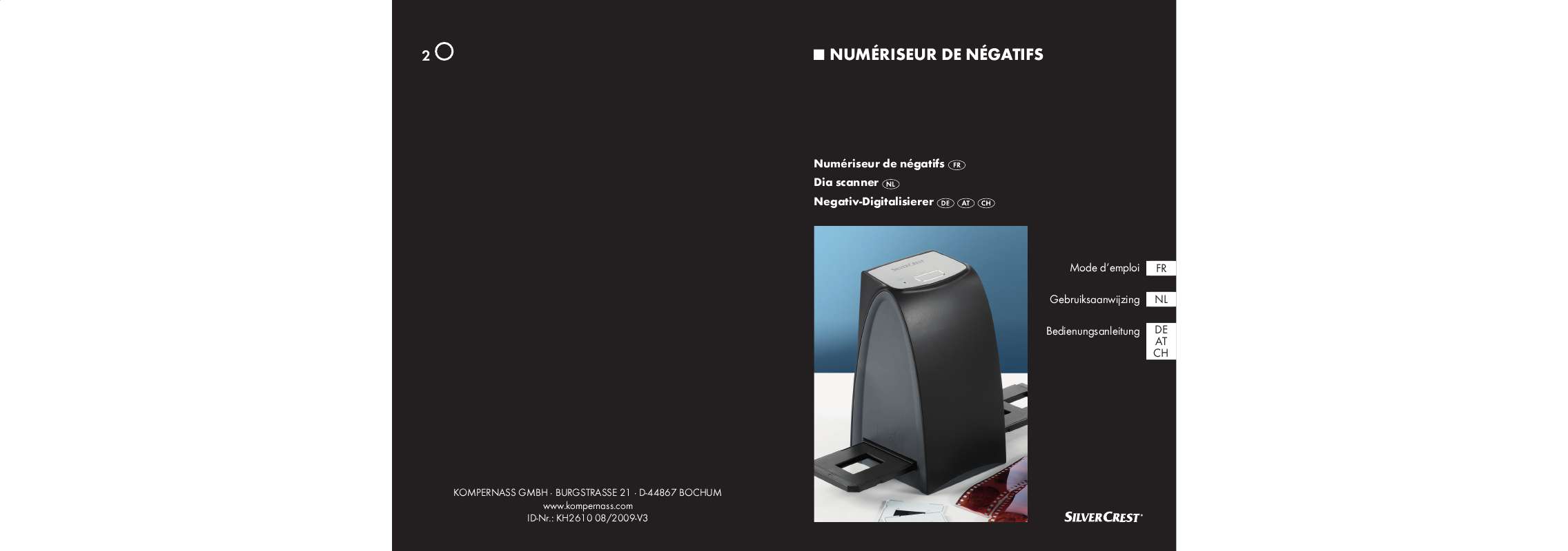 Notice SILVERCREST KH 2610 NEGATIVE DIGITISER Trouver une solution à